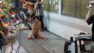 Public nudity as art performance