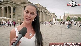 German EroCom Date Street Casting with girl next door slut for real porn