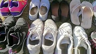 stinky sweaty smelly aryan gym teenfeet sneakers yogapants thights HOT!